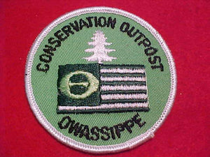 OWASIPPE CONSERVATION OUTPOST PATCH (MISSPELLED "OWASIPPE")
