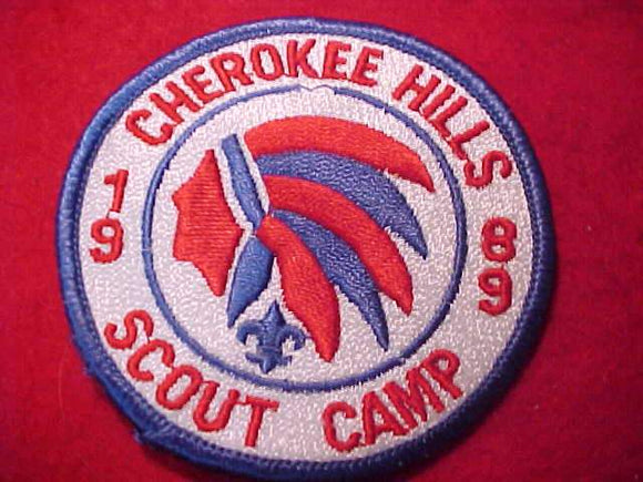 CHEROKEE HILLS SCOUT CAMP PATCH