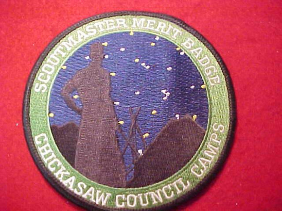 CHICKASAW COUNCIL CAMPS PATCH, SCOUTMASTER MERIT BADGE