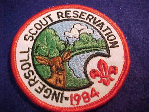 INGERSOLL SCOUT RESV. PATCH, 1984