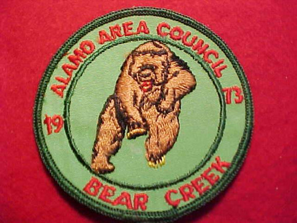 BEAR CREEK, 1973, ALAMO AREA C.