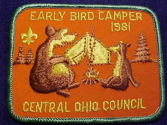 CENTRAL OHIO, 1981, EARLY BIRD CAMPER