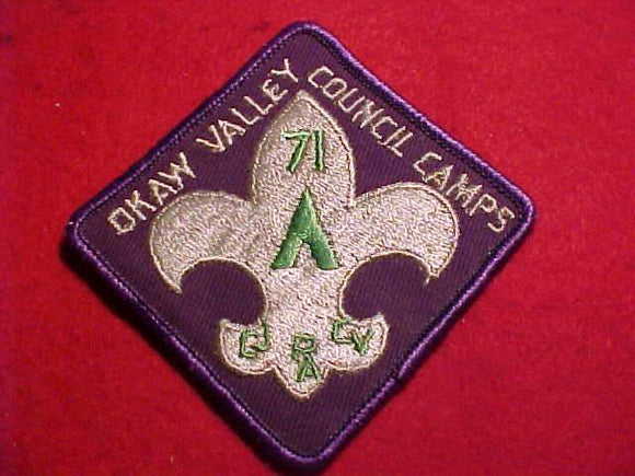 OKAW VALLEY COUNCIL CAMPS, 1971, USED