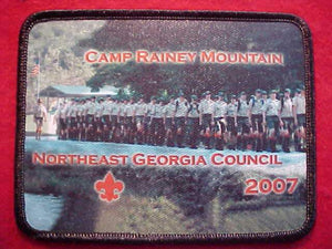 RAINEY MOUNTAIN, 2007, NORTHEAST GEORGIA C., 3.5 X 4.5" RECTANGLE