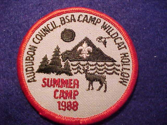 WILDCAT HOLLOW, 1988 SUMMER CAMP, AUDOBON C.