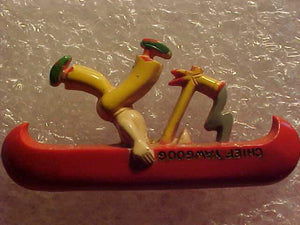 YAWGOOG N/C SLIDE, 1950'S, CHIEF YAWGOOG CARRYING A CANOE, PLASTIC