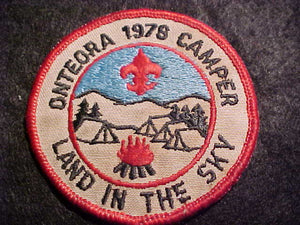 ONTEORA, 1978 CAMPER, USED.