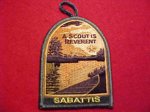 SABATTIS, A SCOUT IS REVERENT