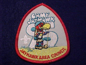 JAYHAWK PATCH, 1995, JAYHAWK AREA C.