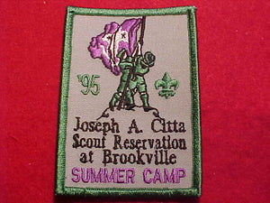 JOSEPH A. CITTA SCOUT RESV. AT BROOKVILLE, 1995 SUMMER CAMP