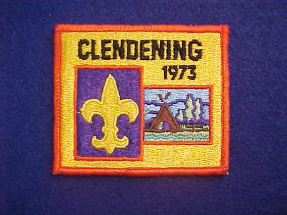 CLENDENING, 1973, YELLOW BACKGROUND