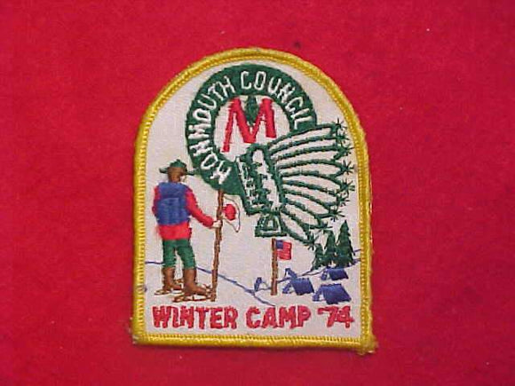 MONMOUTH COUNCIL WINTER CAMP, 1974, USED