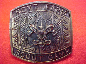 HOYT FARM SCOUT CAMP N/C SLIDE, 1960'S, CAST METAL