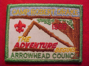 ROBERT DRAKE PATCH, 1988, ARROWHEAD COUNCIL