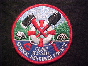 RUSSELL PATCH, ADVENTURE WEEK, GENERAL HERKIMER COUNCIL