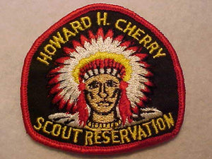 HOWARD H. CHERRY SCOUT RESV., NO FDL, CLOTH BACK, 1960'S