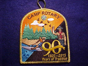 ROTARY CAMP PATCH, 1925-2015