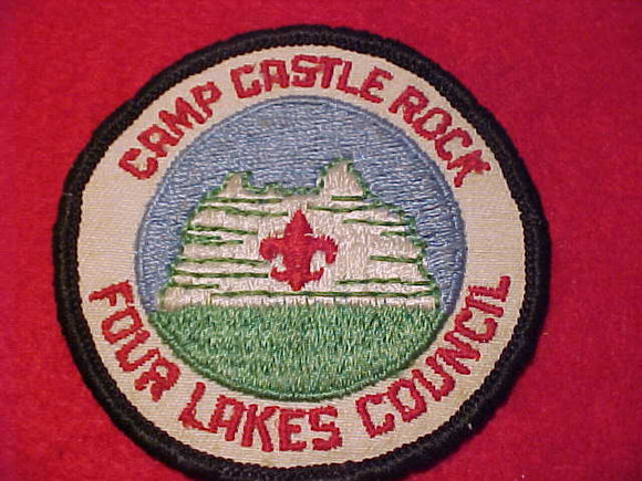 CASTLE ROCK PATCH, FOUR LAKES C., BLACK BDR., RED FDL, USED