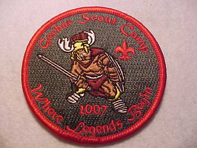 GERBER SCOUT CAMP PATCH, 2007 – Streamwood.net