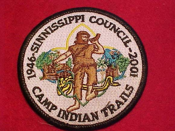 INDIAN TRAILS PATCH, 1946-2001, SINNISSIPPI C.