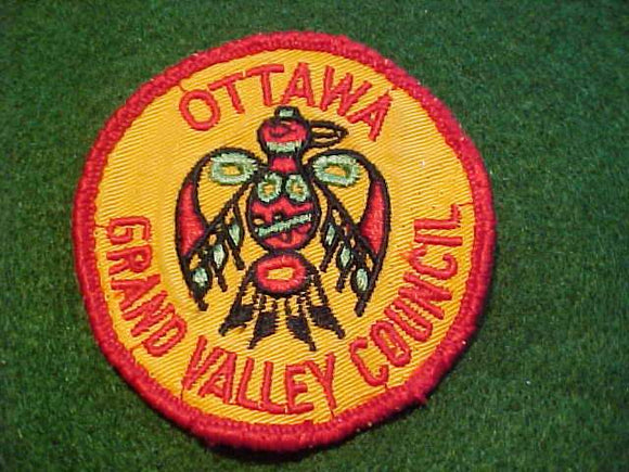 OTTAWA PATCH, 1950'S, GRAND VALLEY C., USED