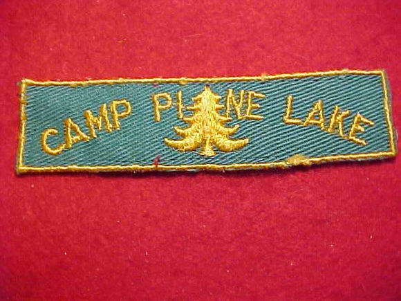 PINE LAKE CAMP PATCH, TALL PINE C., USED