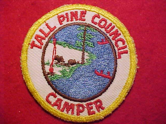 TALL PINE C. PATCH, CAMPER, 1950'S, USED