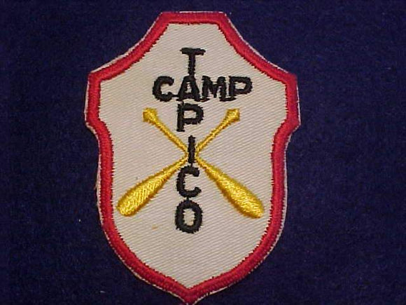 TAPICO CAMP PATCH, TALL PINE C., 1950'S-60'S, OVAL 