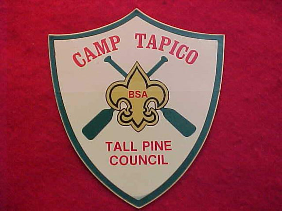 TAPICO CAMP STICKER, TALL PINE C., 4 X 4.375