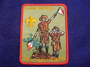 TAPICO CAMP PATCH, TALL PINE C., 2009, FULLY EMBROIDERED