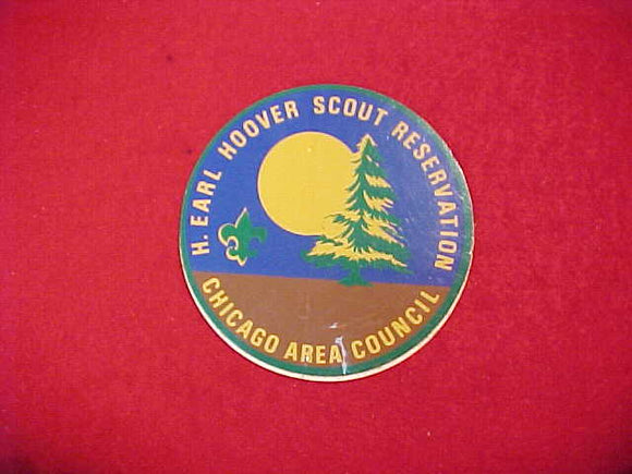 H. EARL HOOVER SCOUT RES. STICKERS, 2 DIFFERENT, CHICAGO AREA COUNCIL