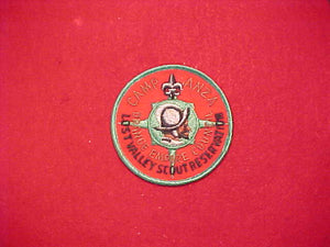 LOST VALLEY SCOUT RESERVATION, CAMP ANZA, ORANGE EMPIRE COUNCIL, 1960'S, RED TWILL