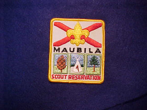 MAUBILA SCOUT RESERVATION, 1960'S, YELLOW BORDER