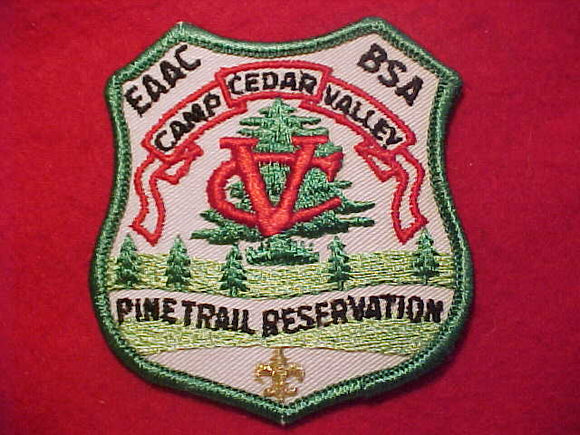 CEDAR VALLEY PATCH, PINE TRAIL RESV., EASTERN ARKANSAS AREA COUNCIL, 1960'S
