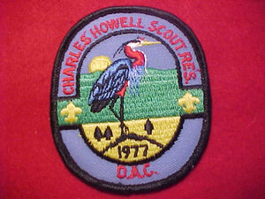 CHARLES HOWELL SCOUT RESV. PATCH, 1977, DETROIT AREA COUNCIL