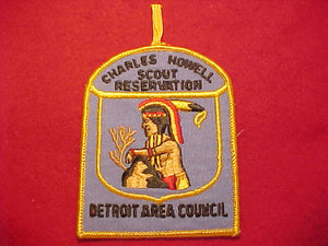 CHARLES HOWELL SCOUT RESV. PATCH, 1986, DETROIT AREA COUNCIL