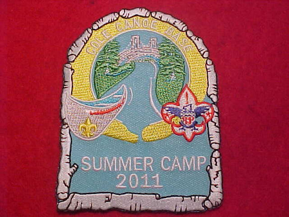 COLE CANOE BASE PATCH,  2011 SUMMER CAMP, DETROIT AREA COUNCIL