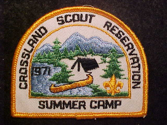 CROSSLAND SCOUT RESV. PATCH, 1971 SUMMER CAMP