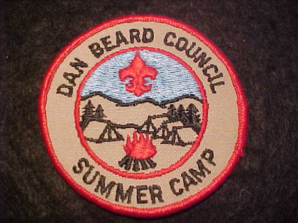 DAN BEARD COUNCIL PATCH, SUMMER CAMP