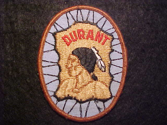 DURANT PATCH, OCCONEECHEE COUNCIL, 1960'S