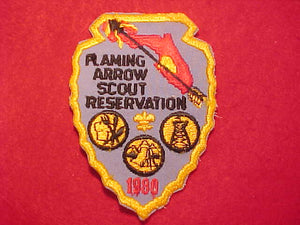 FLAMING ARROW SCOUT RESV. PATCH, 1980
