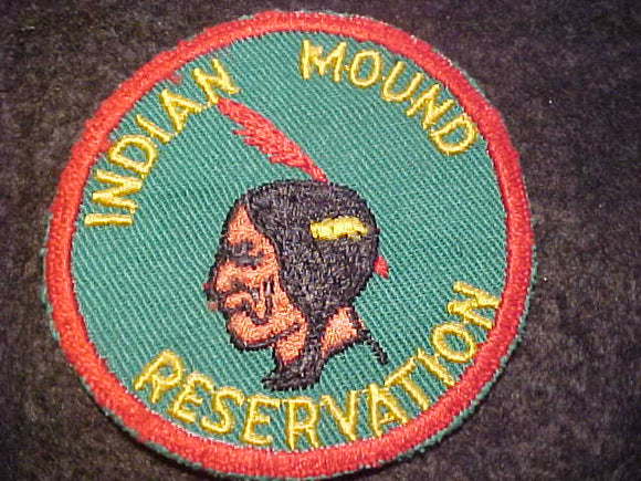 INDIAN MOUND RESV. PATCH, 1940'S-50'S, SKINNY FEATHER