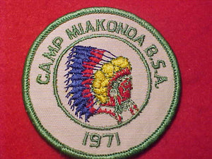 MIAKONDA PATCH, 1971