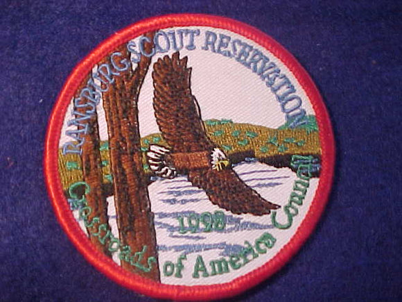 RANSBURG SCOUT RESV. PATCH, 1998, CROSSROADS OF AMERICA COUNCIL