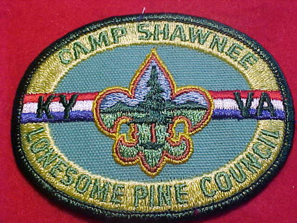 SHAWNEE PATCH, LONESOME PINE COUNCIL, OVAL SHAPE, 1960'S