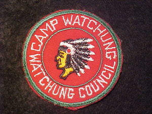 WATCHUNG PATCH, 1950'S, WATCHUNG COUNCIL
