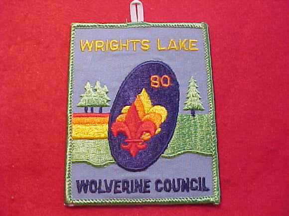 WRIGHTS LAKE PATCH, 1980, WOLVERINE COUNCIL
