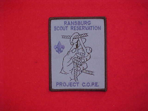 RANSBURG SCOUT RESERVATION, PROJECT C.O.P.E., BLUE TWILL