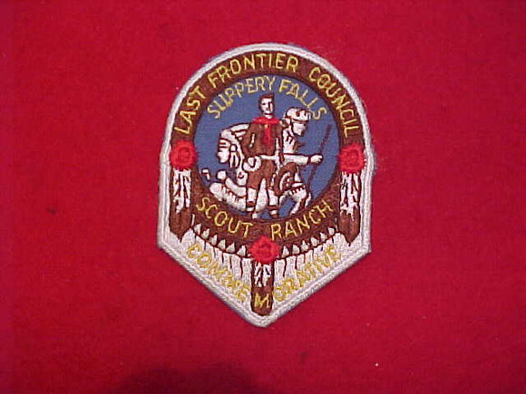 SLIPPERY FALLS SCOUT RANCH, COMMEMORATIVE, LAST FRONTIER COUNCIL, 1960'S