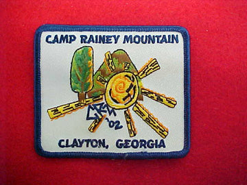Rainey Mountain 2002, blue border